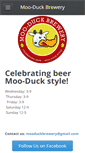 Mobile Screenshot of mooduckbrewery.com