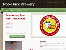 Tablet Screenshot of mooduckbrewery.com